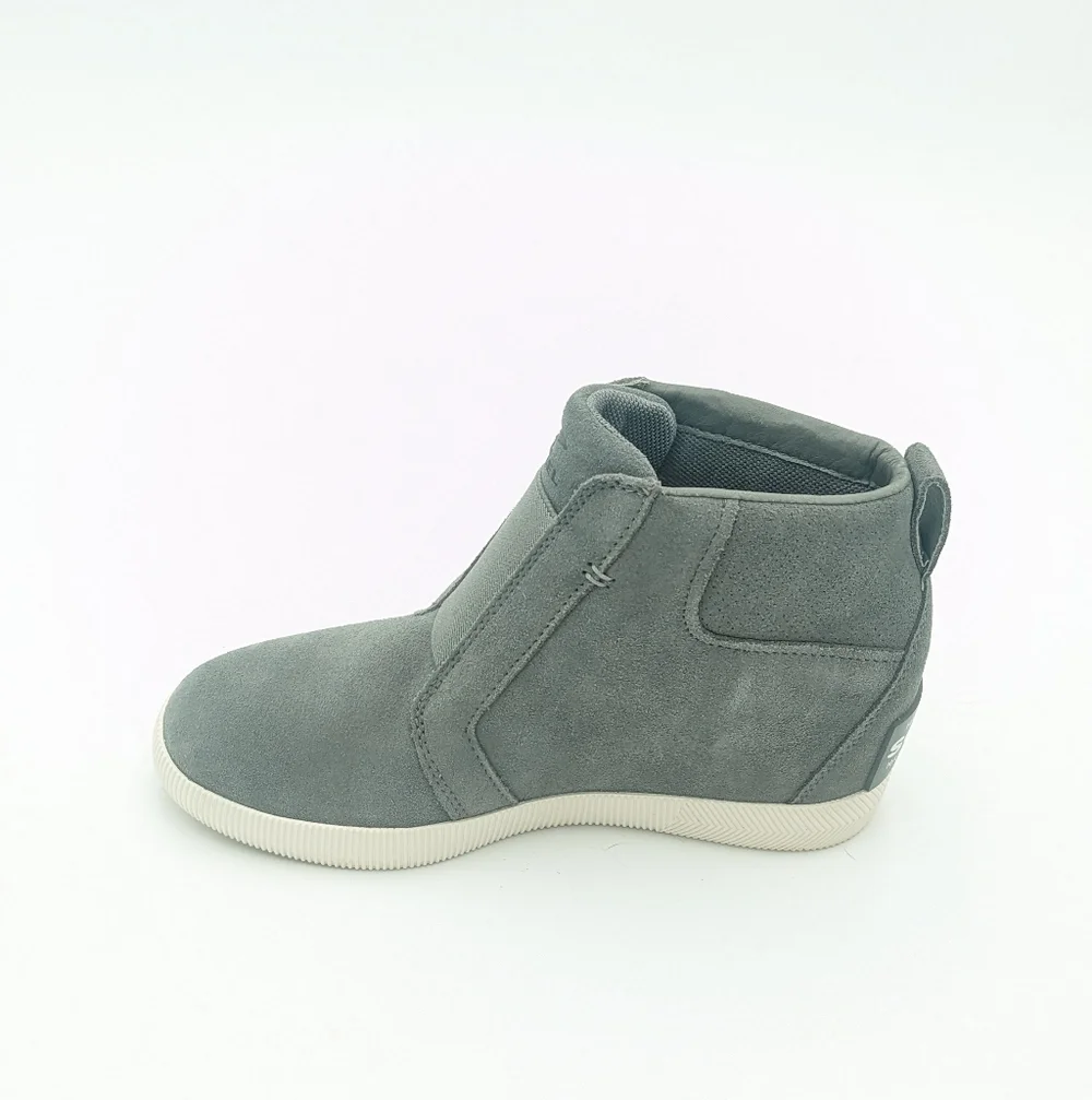 Sorel Gray Suede Sneaker Wedges